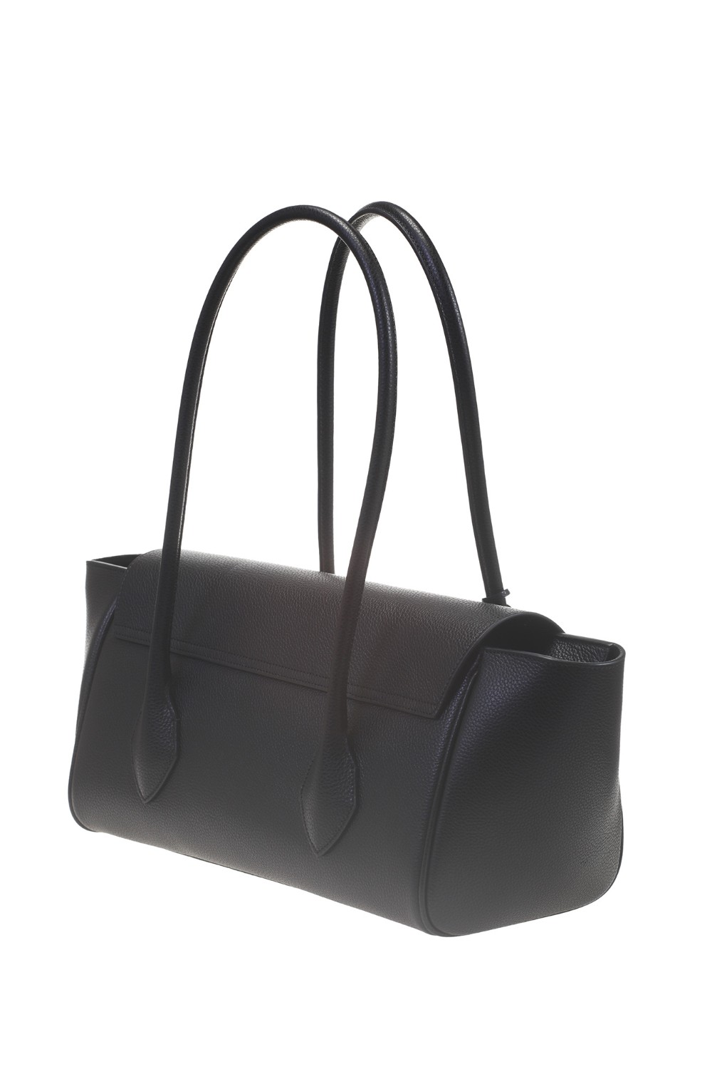 shop SALVATORE FERRAGAMO  Borsa: Salvatore Ferragamo Tote bag East-West (M).
Realizzata in vitello martellato.
I manici leggermente più lunghi suggeriscono una portata a spalla.
Apertura con patta. 
Charm porta badge e la placchetta dorata con firma.
Luce tracolla: 23 cm. 46 cm x 20 cm x 17 cm.
Composizione: 100% pelle.
Made in Italia.. 218892 M CLASS-773056 number 1881005